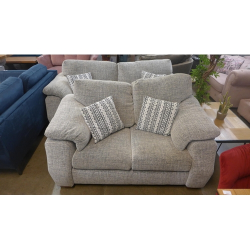 1304 - Two grey fleck Whisper three seater and two seater sofas