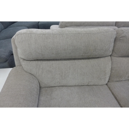 1439 - A Grace mink fabric  large 2 seater recliner sofa, original RRP £874.99 + VAT (4186-20) * This lot i... 