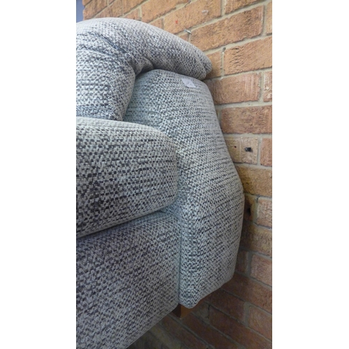 1486 - A grey fleck Whisper three seater and two seater sofa