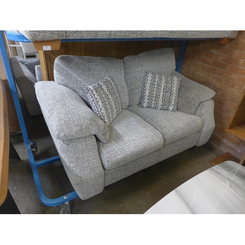 1486 - A grey fleck Whisper three seater and two seater sofa