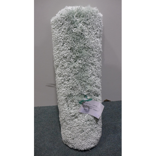 3125 - Oriental Weavers Pale Green Shaggy Rug - 60cm x 120cm (8)