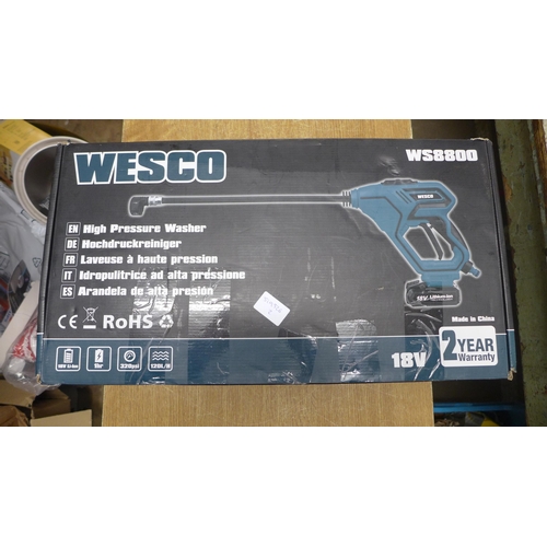 2012 - A Wesco high pressure washer (model:- WS8800)