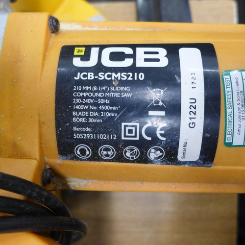 2015 - A JCB sliding chop saw (model:- SCMS210) - W