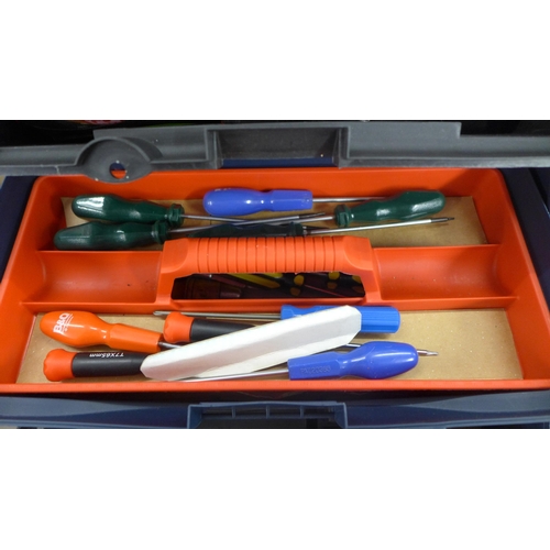 2151 - A quantity of toolboxes with contents- screwdriver sockets and more