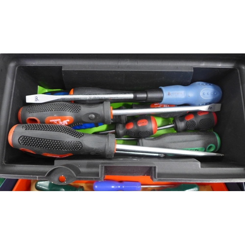 2151 - A quantity of toolboxes with contents- screwdriver sockets and more