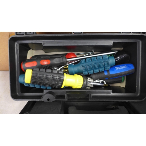 2151 - A quantity of toolboxes with contents- screwdriver sockets and more