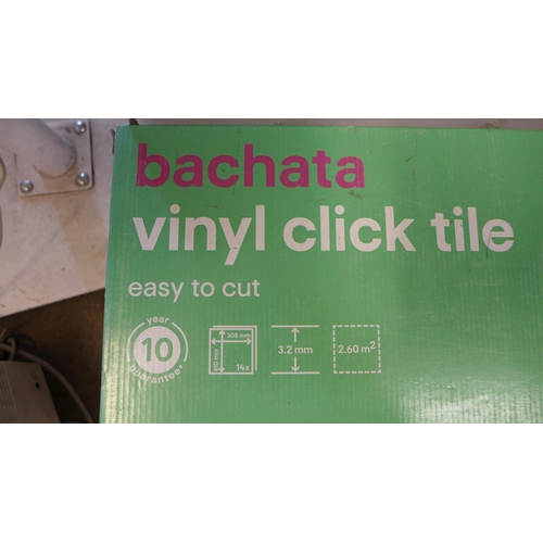 2234 - Seventeen boxes of Bachata LVT click fit flooring - 2.6m squared per box