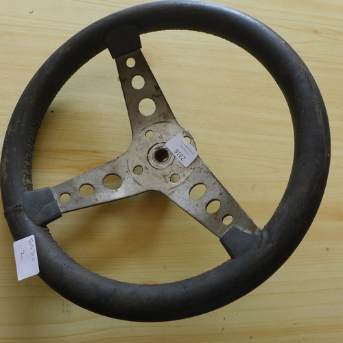 2316 - 2 x go-cart steering wheels