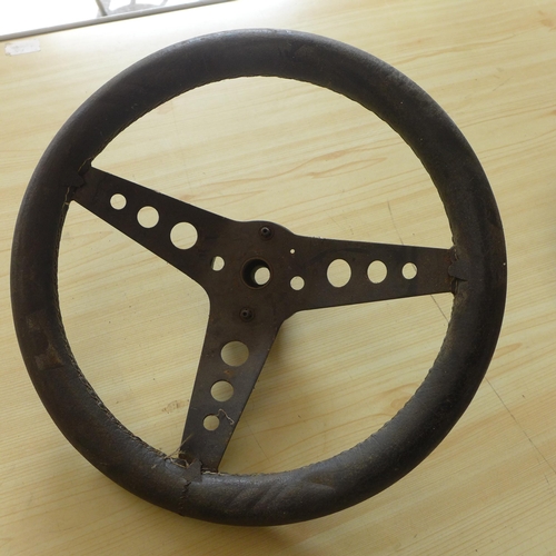 2316 - 2 x go-cart steering wheels