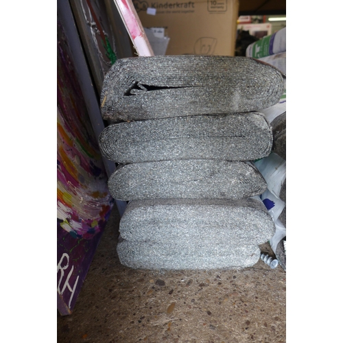 2347 - 5 rollers of 5x1m BlueHawk roofing felt