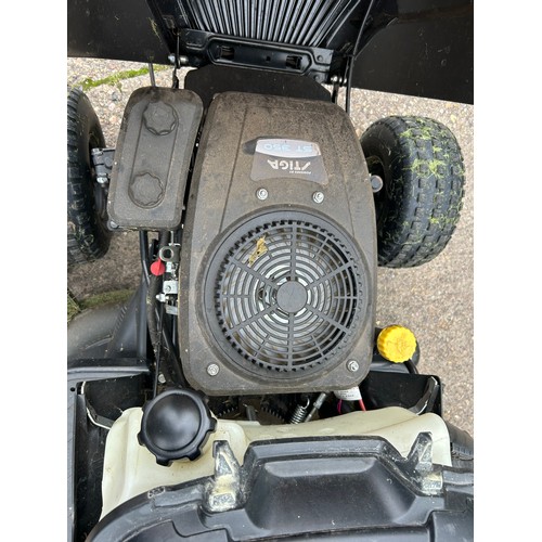 2485 - Stiga tornado 2098 ride on lawn mower with batter, charger, manual and keys  - on view Friday 9.30-4... 