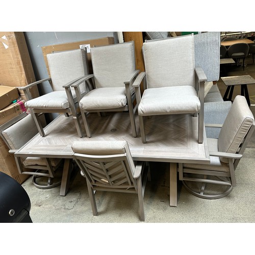 1561 - A Sunvilla Harrington 7 piece aluminium dining set, original RRP £1499.99 + VAT (4186-6) * This lot ... 