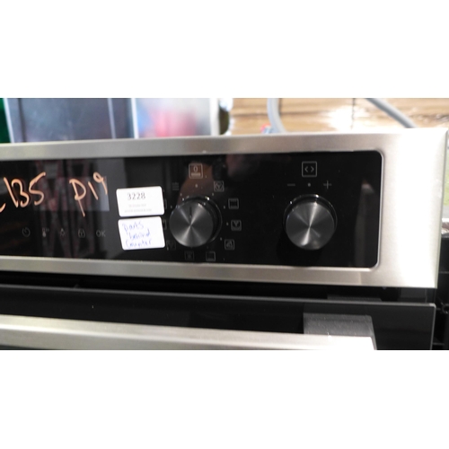 3228 - Zanussi Built-in Double Oven with AirFry (H888xW594xD568), original RRP £540.84 inc. VAT * This lot ... 