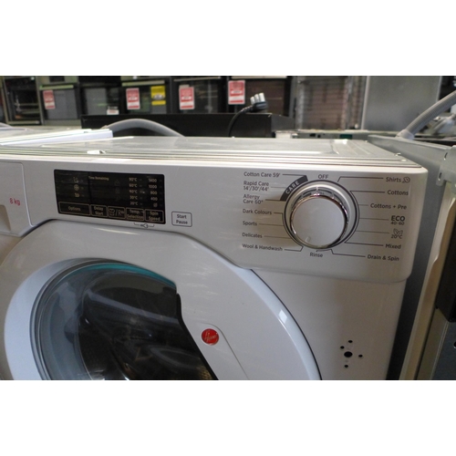 3230 - Hoover H Wash 300 Lite Integrated Washing Machine (8kg) (H820xW600xD525) - model:- HBWS 48D1E, origi... 