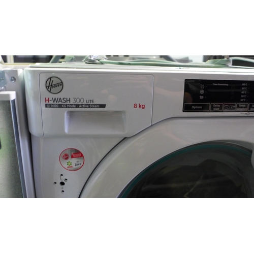 3238 - Hoover H Wash 300 Lite Integrated Washing Machine (8kg) (H820xW600xD525) - model no.:- HBWS 48D1ACE,... 