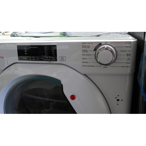 3238 - Hoover H Wash 300 Lite Integrated Washing Machine (8kg) (H820xW600xD525) - model no.:- HBWS 48D1ACE,... 