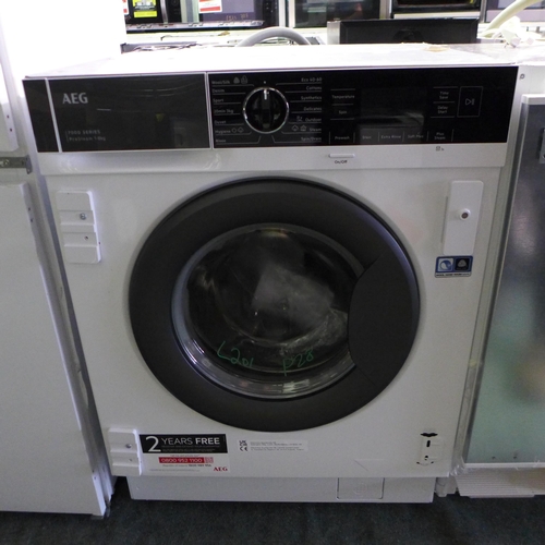 3240 - AEG 7000 Series ProSteam Intergrated Washing Machine 8kg (H819xW596xD540) - model no.:- LF7C8636BI, ... 