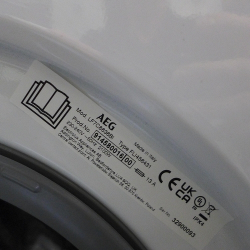 3240 - AEG 7000 Series ProSteam Intergrated Washing Machine 8kg (H819xW596xD540) - model no.:- LF7C8636BI, ... 