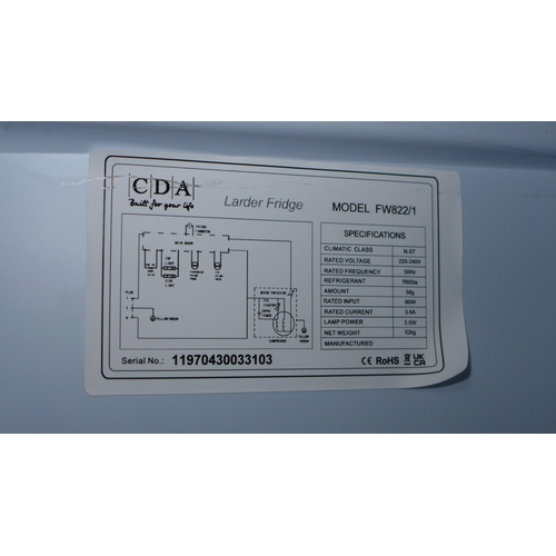 3247 - CDA Integrated Tower Fridge (H1772xW540xD540) - model no.:- FW822, original RRP £513.33 + VAT  (413-... 