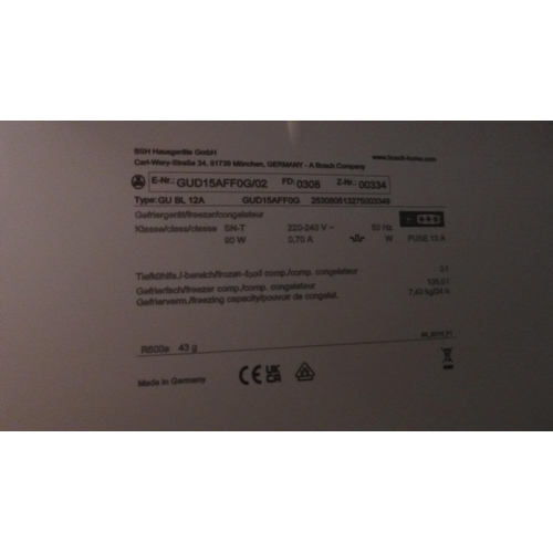 3252 - Bosch Built Under Freezer (H820xW598xD548) - model no.:- GUD15AFF0G, original RRP £412.50 inc. VAT  ... 