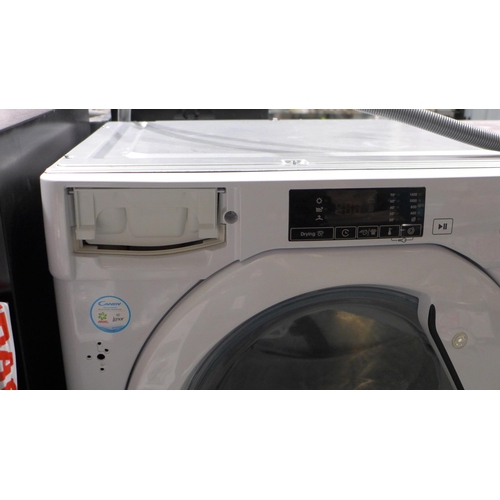 3253 - Candy Integrated Washer Dryer (9kg) (H820xW600xD525) - model no.:- CBD 495D1WE, original RRP £412.50... 