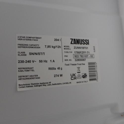 3255 - Zanussi Integrated Tower Freezer (frost free) (H1772xW548xD549) - model no.:- ZUNN18FS1, original RR... 