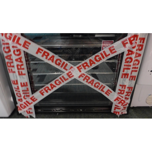 3260 - Zanussi Built-in Double Oven with AirFry - Damaged Bottom Oven Door - (H888xW594xD568) - model no.:-... 