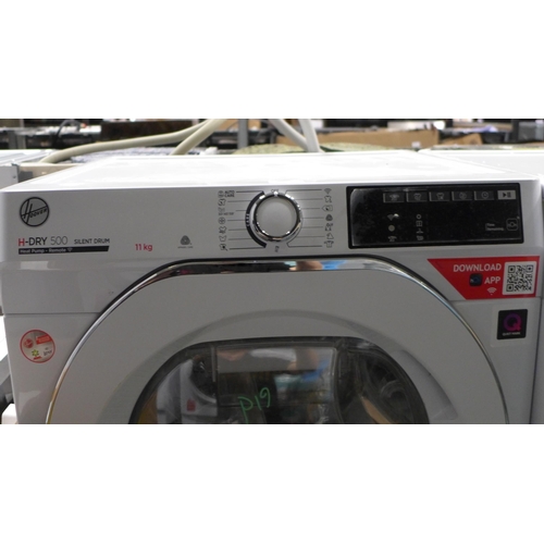 3262 - Hoover H Dry 500 Freestanding Heatpump Dryer (11kg) (H850xW600xD520) - model no:- NDEH11A2TCEXM, ori... 