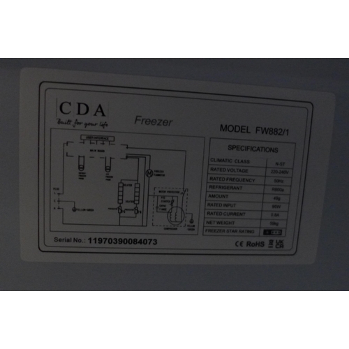 3264 - CDA Integrated Frost Free Tower Freezer (H1772xW540xD540) - model no.:- FW882, original RRP £690.84 ... 