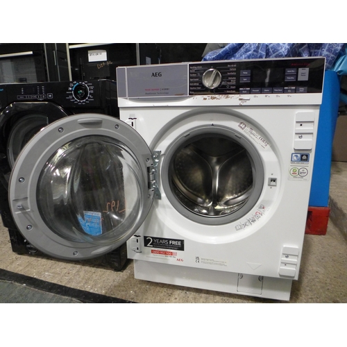 3278 - AEG 7000 Series Kombi Prosense Integrated Washer Dryer (8kg) (H819xW596xD540) - model:- L7WC8632BI, ... 