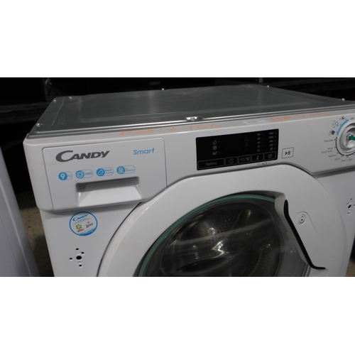 3280 - Candy Integrated Washing Machine (9kg) (H820xW600xD525) - model:- CBW 49D1E, original RRP £340.83 in... 