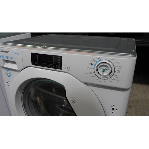 3280 - Candy Integrated Washing Machine (9kg) (H820xW600xD525) - model:- CBW 49D1E, original RRP £340.83 in... 