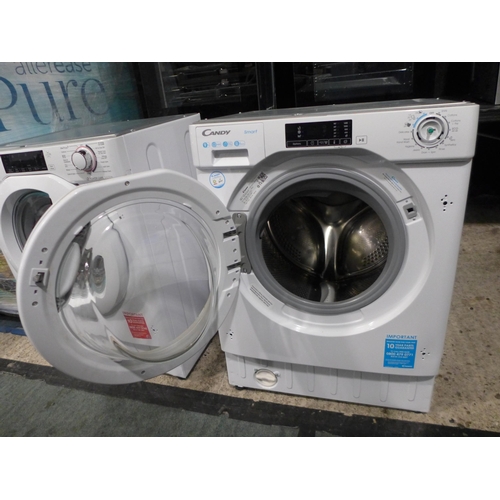 3280 - Candy Integrated Washing Machine (9kg) (H820xW600xD525) - model:- CBW 49D1E, original RRP £340.83 in... 