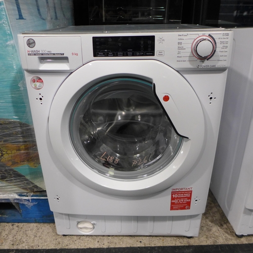 3281 - Hoover H Wash 300 Pro Integrated Washing Machine (9kg) (H820xW600xD525) - model:- HBWOS 69TME, origi... 