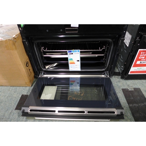 3288 - Neff N90 Stainless steel Built-in compact oven with steam function  (H455xW596xD548)  (Model No: C17... 