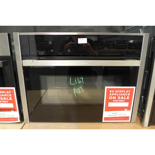 3294 - Neff Compact Oven with Microwave (Model No: C28MT27NOB)  (413-167)   * This lot is subject to vat