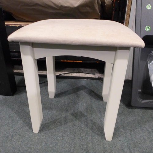 3301 - Cream Painted Wooden Stool, original RRP £150 inc. VAT * This lot is subject to VAT (410-41)