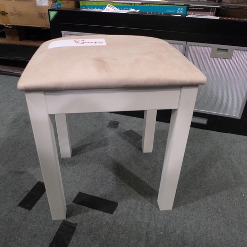 3302 - Cream Painted Wooden Stool, original RRP £150 inc. VAT * This lot is subject to VAT (410-40)