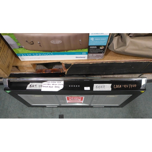 3306 - Stoves 100cm Black Cooker Hood (Model No: ST S1000 RICH CHIM RAIL BLK) * This lot is subject to VAT ... 