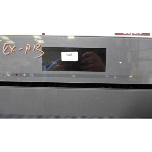 3003 - Miele Grey Built-in Microwave Combi Oven With Warming Drawer - Model H6800BMX * This lot is subject ... 