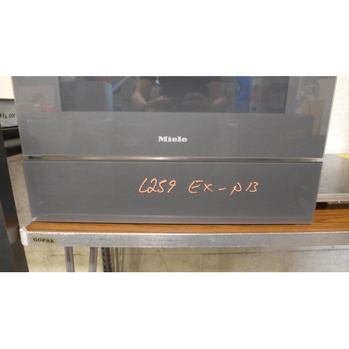 3003 - Miele Grey Built-in Microwave Combi Oven With Warming Drawer - Model H6800BMX * This lot is subject ... 