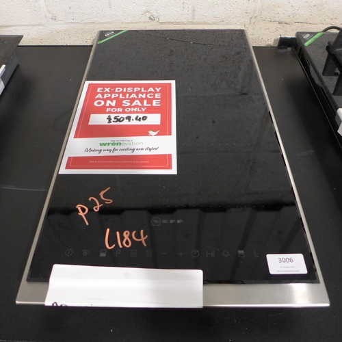 3006 - Neff Domino Flexinduction Hob (H51xW306xD546) DAMAGED * This lot is subject to VAT (410-184)