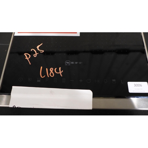 3006 - Neff Domino Flexinduction Hob (H51xW306xD546) DAMAGED * This lot is subject to VAT (410-184)