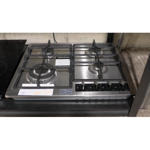 3008 - CDA 4 Burner Gas Hob - model:- HG6351SS  * This lot is subject to VAT (410-147)