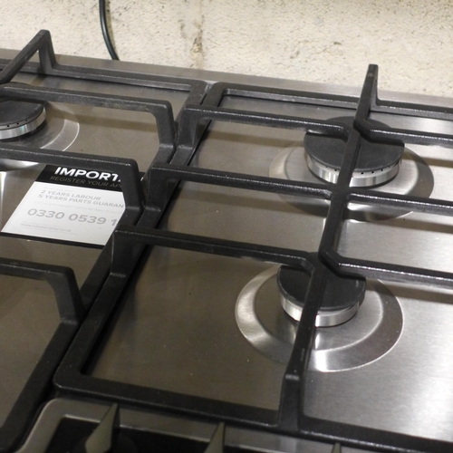 3008 - CDA 4 Burner Gas Hob - model:- HG6351SS  * This lot is subject to VAT (410-147)