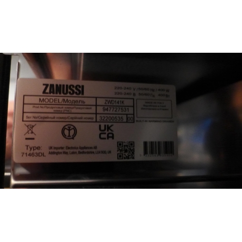 3015 - Zanussi Warming Drawer  model no:- ZWD141K (413-184)   * This lot is subject to vat