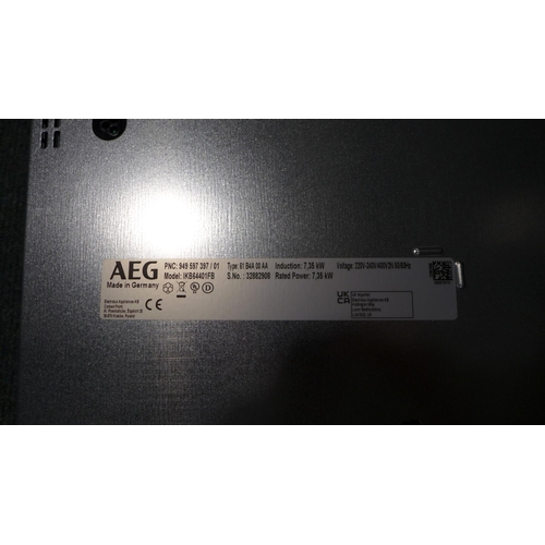 3019 - AEG 4 Zone Induction Hob - model no:- IKB64401FB  (413-203)   * This lot is subject to vat