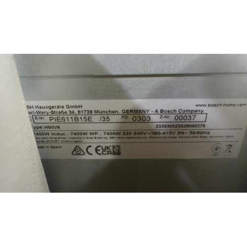 3025 - Bosch Induction 4 Zone Venting Hob - model no:- PIE611B15E  (413-93)   * This lot is subject to vat