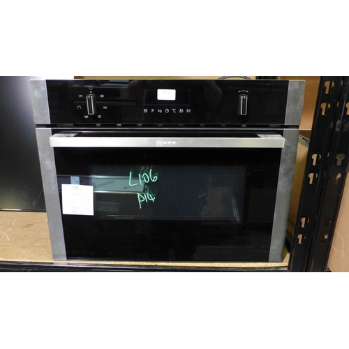 3026 - Neff Compact Combi Microwave Oven - model no:- C1AMG84N0B  (413-106)   * This lot is subject to vat