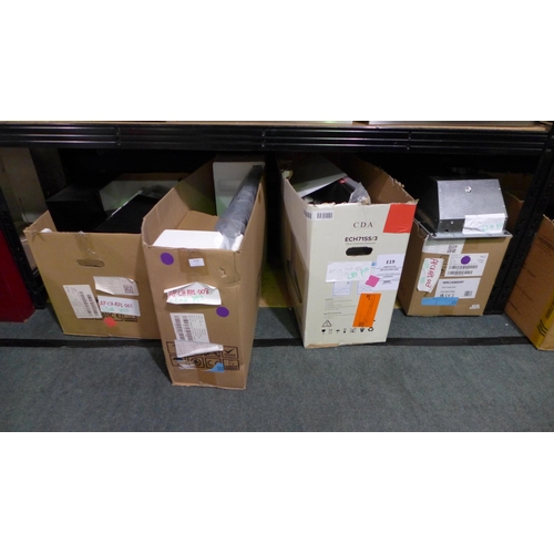 3036 - Quantity of Cooker Hoods & Extractors inc: CDA, Viceroy & Bosch (413-89,137,206,208,219)   * This lo... 